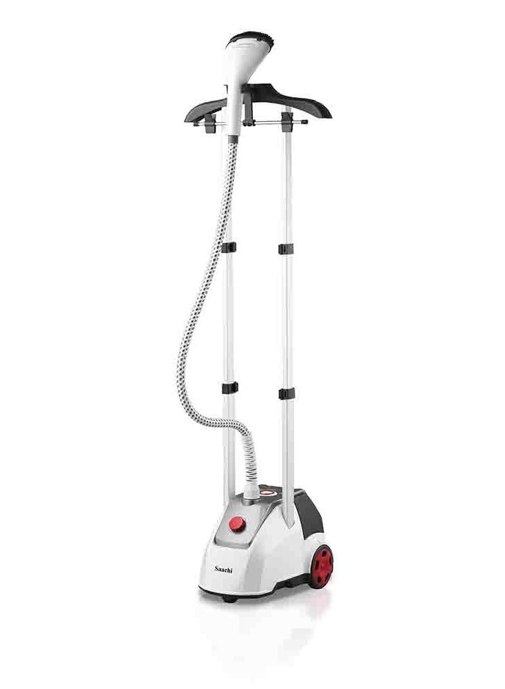 ساتشي Garment Steamer 2.5L Tank, Ironing Board, 11 Steam Levels, 60 Min Steam Time, Telescopic Stand with Dual Poles 2.5 L 2000 W NL-VGS-1112-WH White  - Image 1