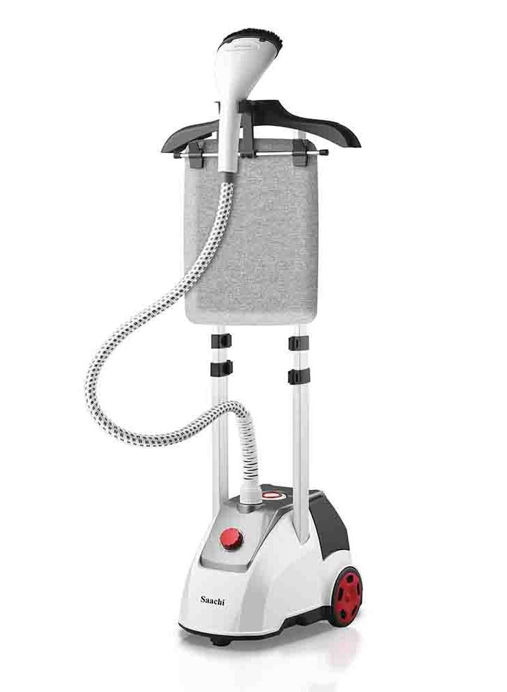 ساتشي Garment Steamer 2.5L Tank, Ironing Board, 11 Steam Levels, 60 Min Steam Time, Telescopic Stand with Dual Poles 2.5 L 2000 W NL-VGS-1112-WH White  - Image 3