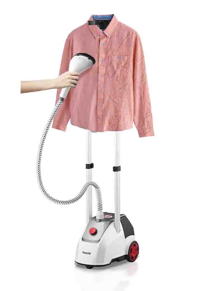 ساتشي Garment Steamer 2.5L Tank, Ironing Board, 11 Steam Levels, 60 Min Steam Time, Telescopic Stand with Dual Poles 2.5 L 2000 W NL-VGS-1112-WH White  - Image 4