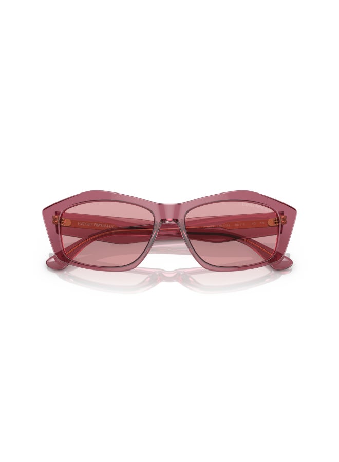 امبوريو ارماني Women's EA 4187 554484 Women's's Full Rim Rectangular Sunglasses  - Image 4