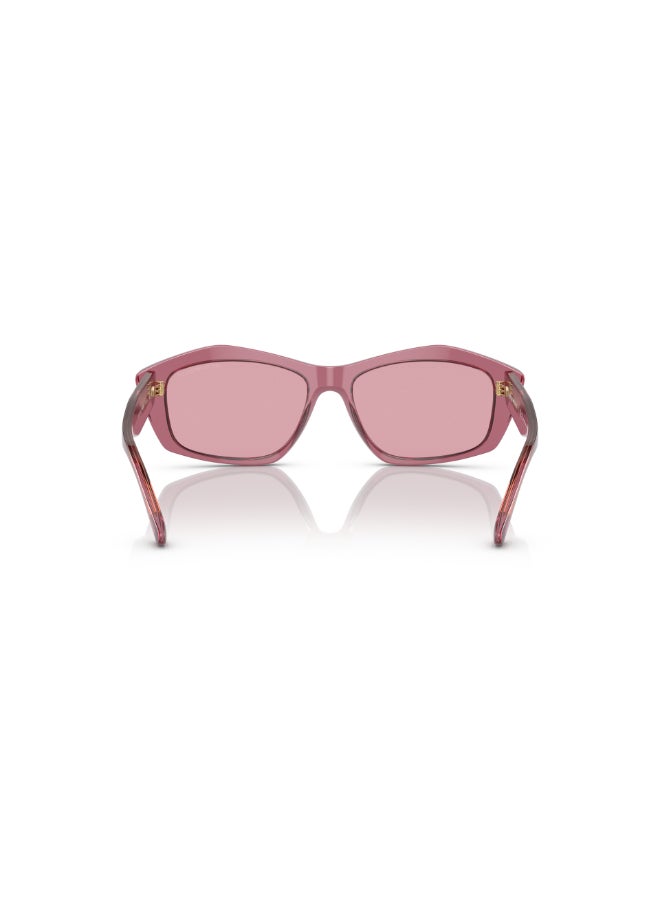 امبوريو ارماني Women's EA 4187 554484 Women's's Full Rim Rectangular Sunglasses  - Image 3