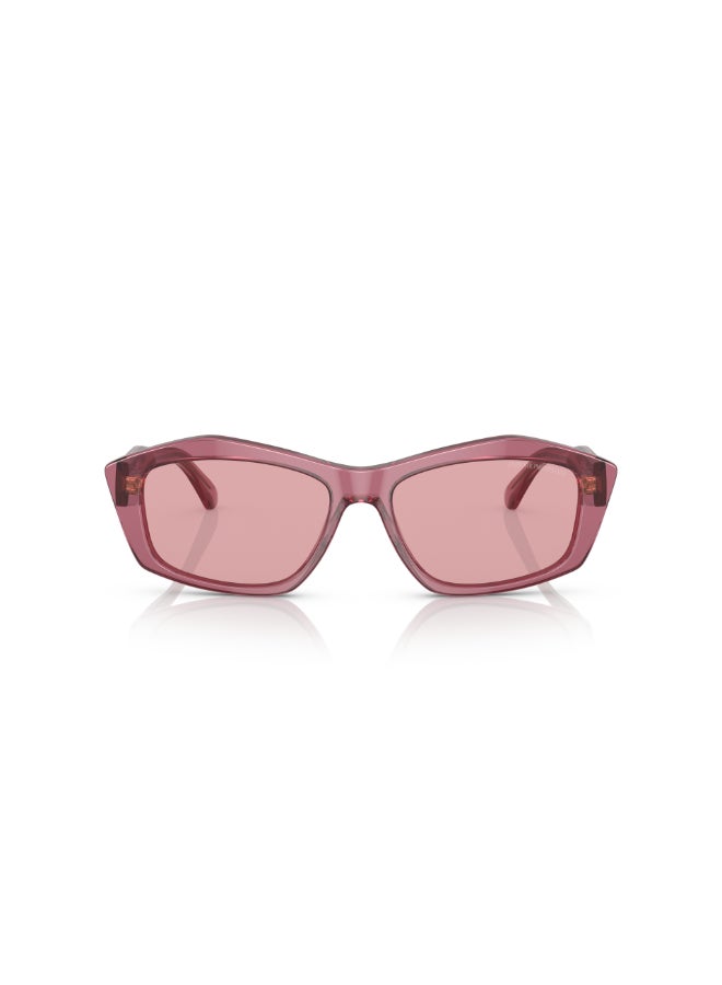 امبوريو ارماني Women's EA 4187 554484 Women's's Full Rim Rectangular Sunglasses  - Image 5