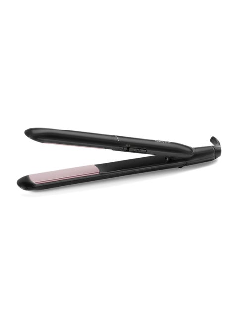 Smooth Ceramic Hair Straightener with 200°C High Heat | Fast Heat-Up | Lightweight Design | Floating Plates for Sleek and Shiny Styling – For All Hair Types - ST241SDE black