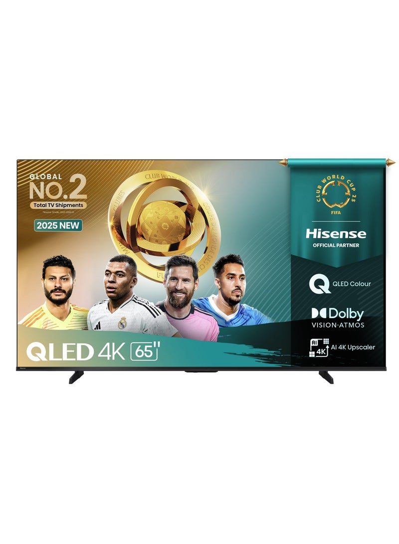 Hisense 65 Inch QLED 4K Smart TV 60 Hz 65Q6Q black 
