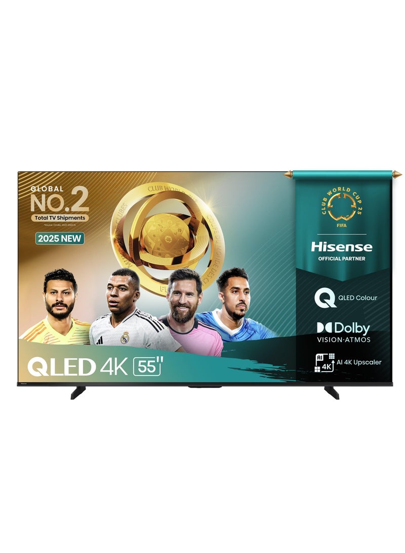 Hisense 55 inch QLED4K Smart TV 60 Hz 55Q6Q black 