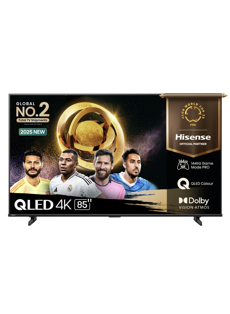 Hisense 85 inch 4K Smart TV QLED 144Hz 85Q7Q black 