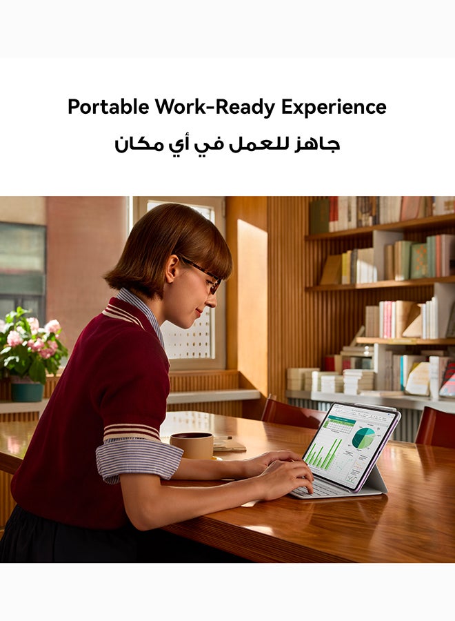 هواوي مات باد 11.5 2025 بنفسجي إصدار PaperMatte 8 جيجابايت RAM 256 جيجابايت واي فاي نسخة الشرق الأوسط مع لوحة مفاتيح مجانية - Image 5