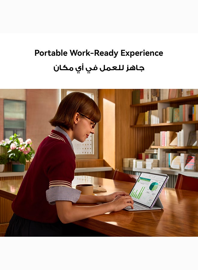 هواوي تابلت ميت باد 11.5 2025 إصدار رمادي فضائي بملمس ورقي WIFI 8GB RAM + 256GB نسخة الشرق الأوسط مع لوحة مفاتيح مجانية + قلم M + حقيبة ظهر - Image 5