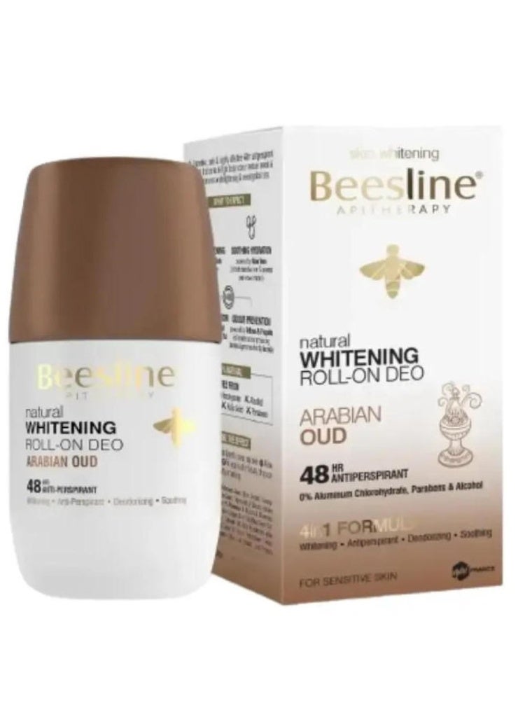 Beesline 4 In 1 Natural Whitening 48H Deo Roll On Arabian Oud - 50ml - Image 4