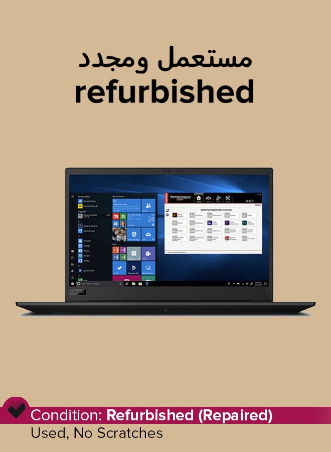 لينوفو Refurbished - Thinkpad P1 Gen3  Laptop With 15.6-Inch Full HD Display, Intel Core i7 Processor/10th Gen/Dual Core/16GB RAM/512GB SSD/Intel UHD Graphics/Windows 10 Pro English Black - Image 1