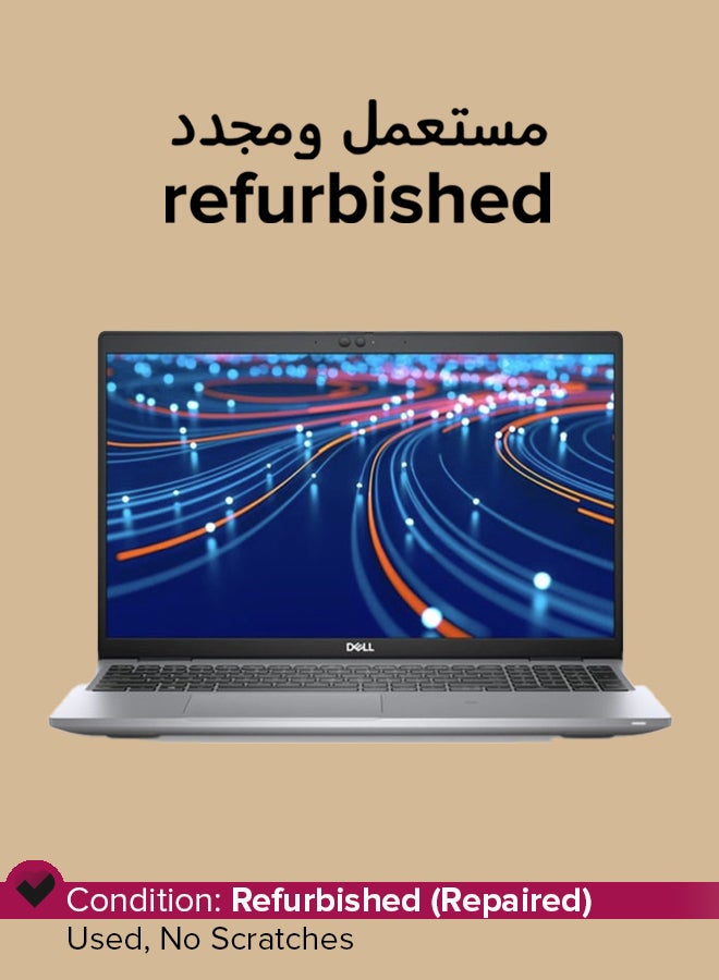 DELL Refurbished - Latitude 5520 Laptop With 15-Inch Full HD Display, Intel Core i5 Processor/11th Gen/Dual Core/16GB RAM/512GB SSD/Intel Iris Graphics/Windows 10 Pro English Sliver - Image 1