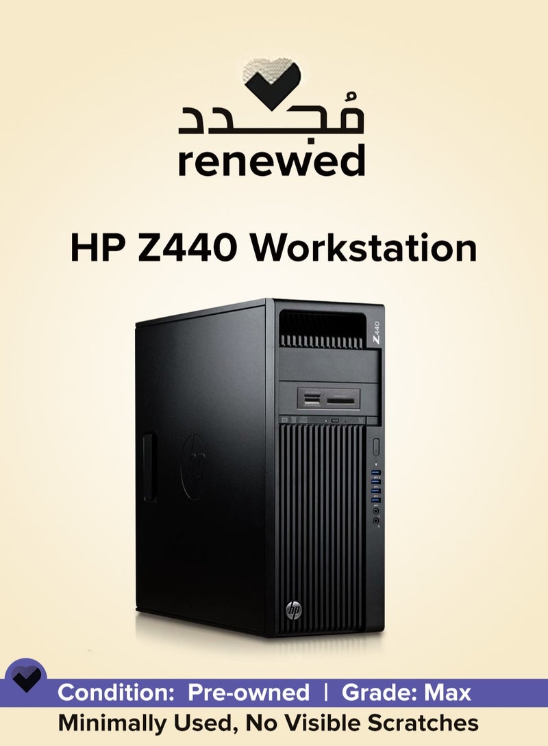HP RENEWED - HP Z440 WORKSTATION - CPU INTEL XEON E5-2680 V4 - RAM 16 GB DDR4 - HARD 256 GB SSD - VGA NVIDIA QUADRO P620 2 GB - POWER SUPPLY 700W Black - Image 1