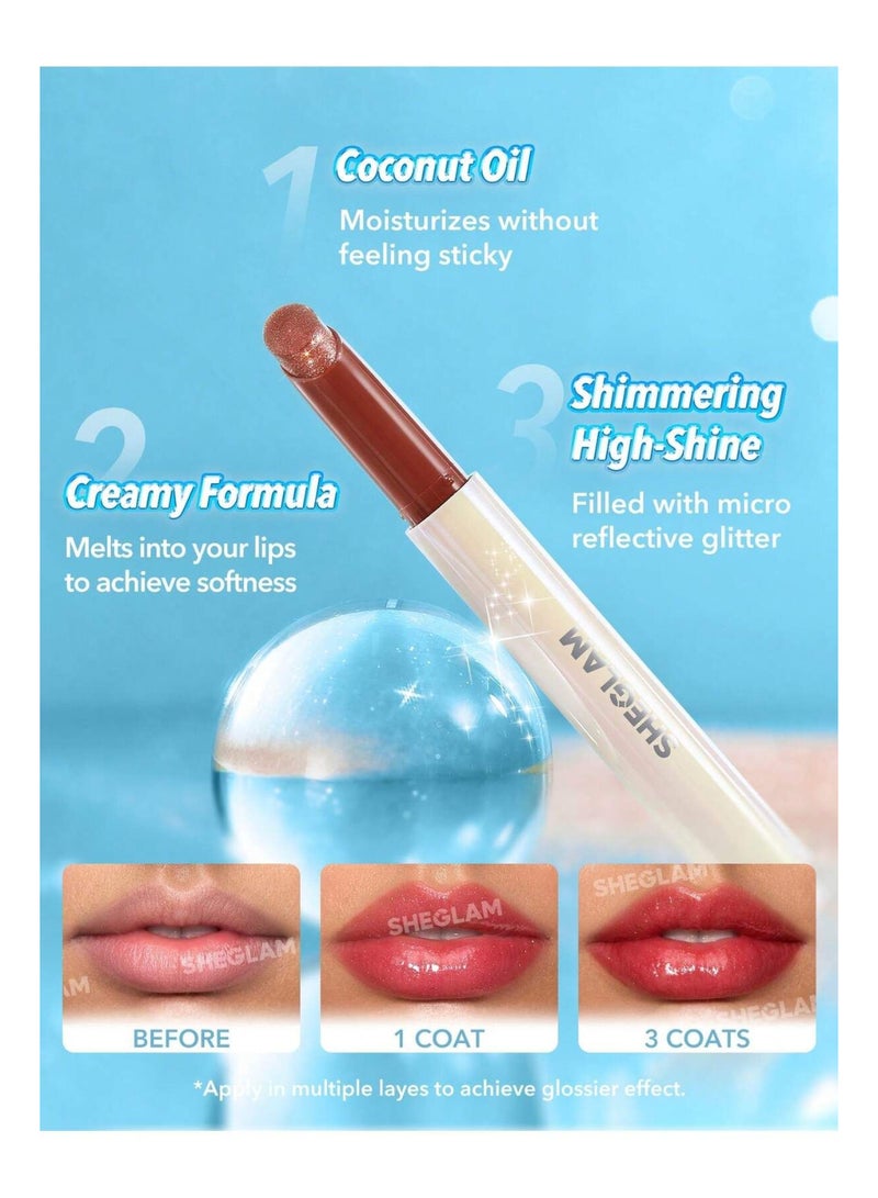 شيجلام Pout-Perfect Shimmer Lip Plumper First Crush - Image 5