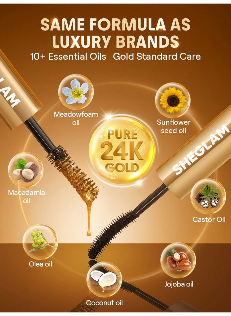 شيجلام All-In-One 24k Multi-Effect Mascara black - Image 3