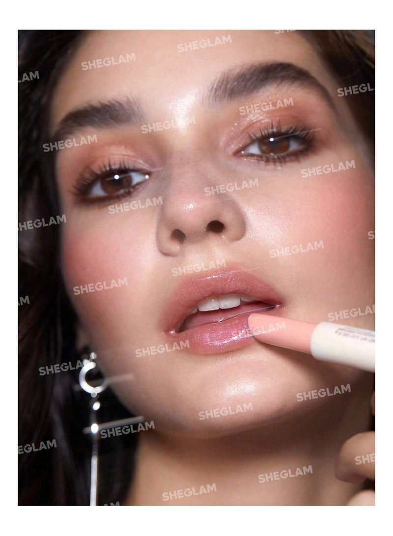 SHEGLAM Pout-Perfect Shimmer Lip Plumper Sugar Crystal - Image 3