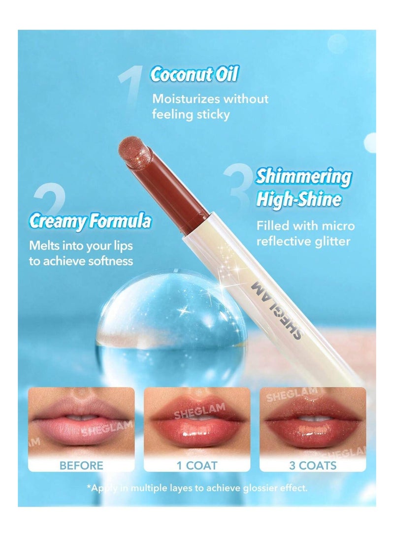 SHEGLAM Pout-Perfect Shimmer Lip Plumper Gold Rush - Image 5