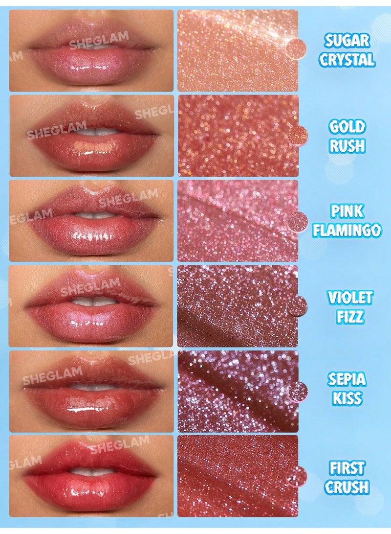 شيجلام Pout-Perfect Shimmer Lip Plumper Pink Flamingo - Image 4