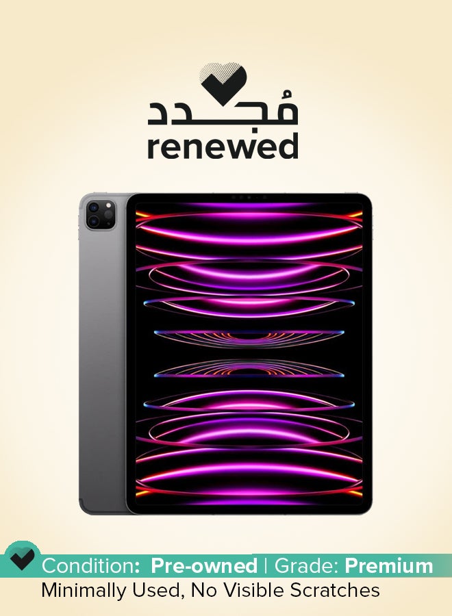 Apple Renewed - iPad Pro 2022 (6th Gen) 12.9 inch Space Gray 256GB WiFi - International Version - Image 1