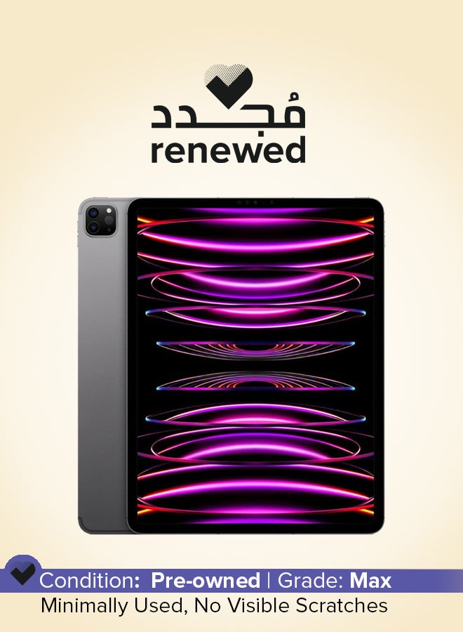 Apple Renewed - iPad Pro 2022 (6th Gen) 12.9 inch Space Gray 256GB WiFi - International Version - Image 1
