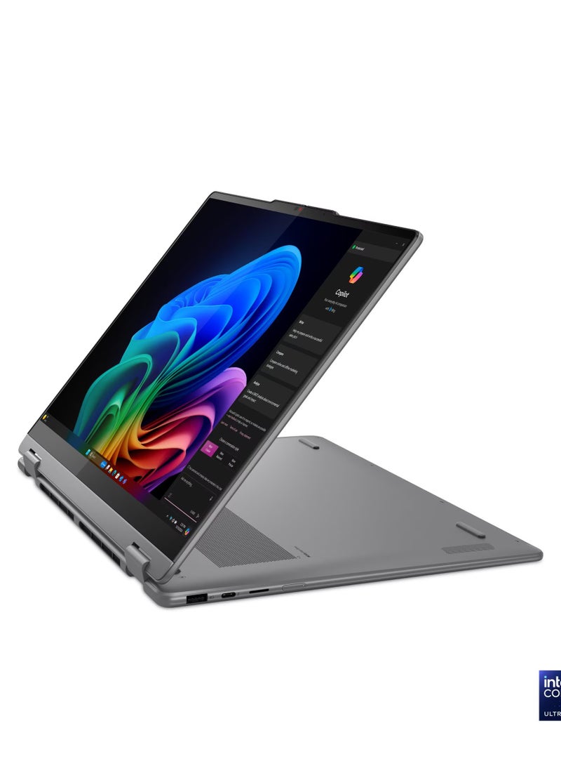 لينوفو (Upgraded Version) YOGA 7i Convertible 2-In-1 Laptop With 16-Inch WUXGA Display,Intel Core Ultra 7 256V Processor/16GB RAM/1TB SSD/Intel Arc Graphics/Windows 11 Home English LUNA GREY English LUNA GREY - Image 2