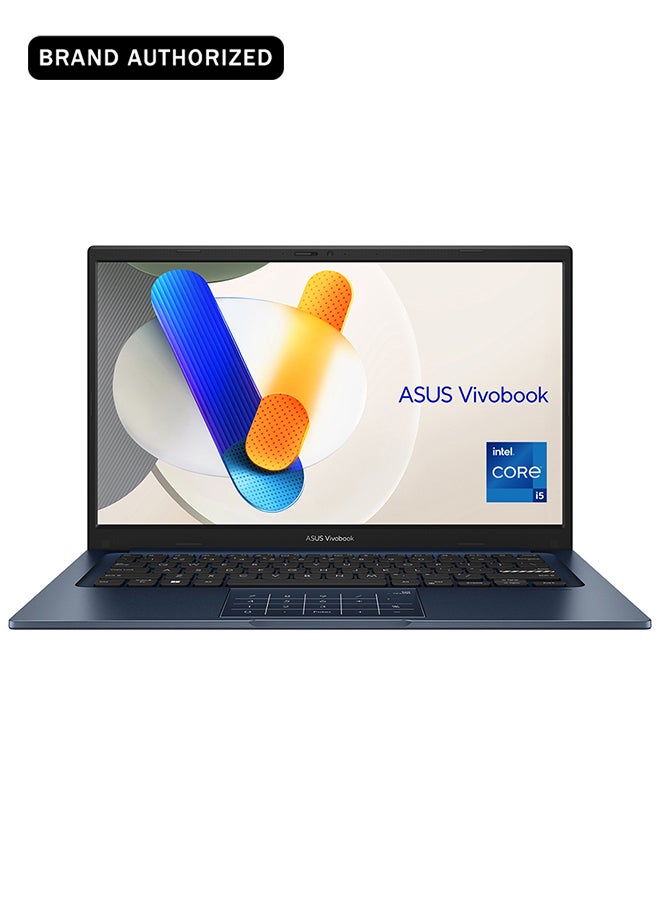 أسوس Vivobook 14 Laptop With 14-Inch Display, Core i5-1334U Processor/8GB RAM/512GB SSD/Intel UHD Graphics/Windows 11 Home English Quiet Blue English Quiet Blue - Image 1