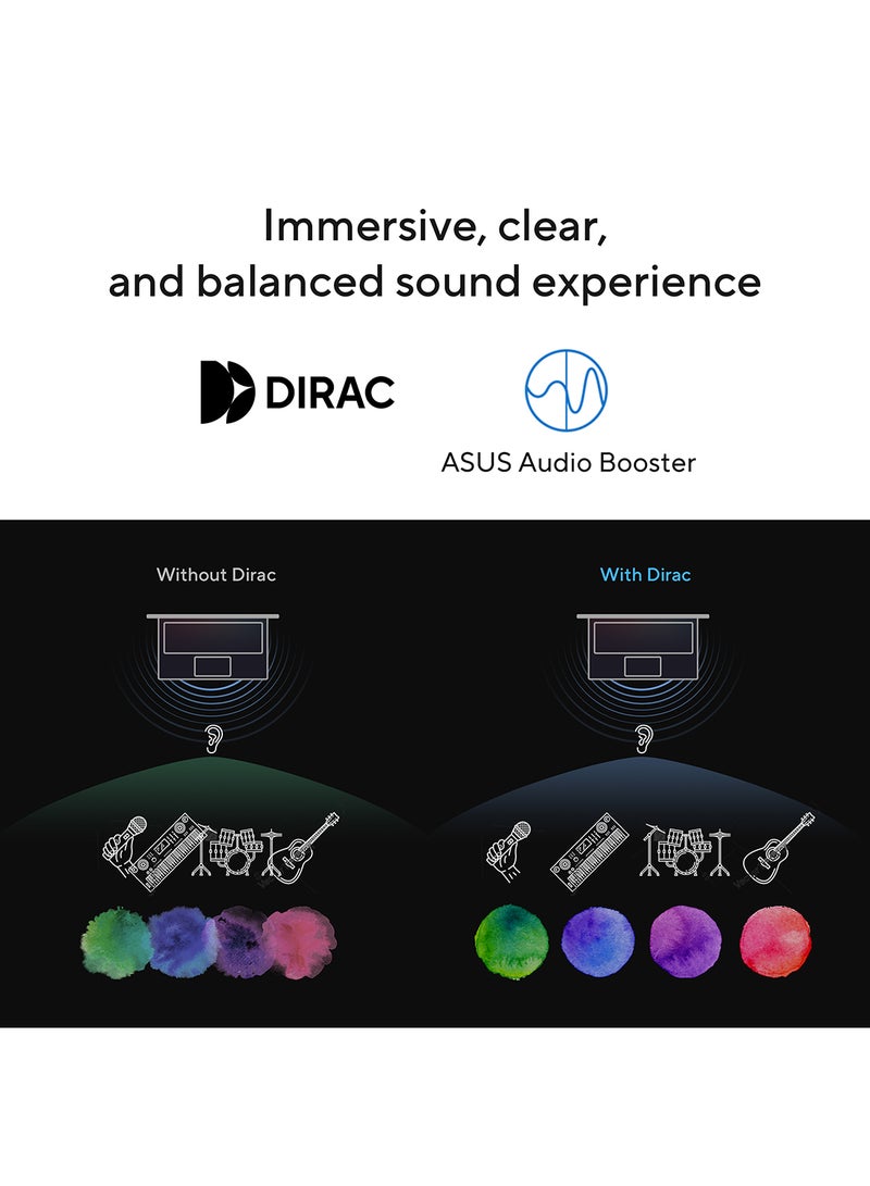 أسوس (نسخة مطورة) لابتوب فيفو بوك 14 بشاشة 14 بوصة، مع معالج كور i5-1334U/ذاكرة وصول عشوائي 8 جيجابايت/قرص صلب SSD سعة 512 جيجابايت/رسومات إنتل UHD/ويندوز 11 هوم باللون الأزرق الهادئ - Image 4