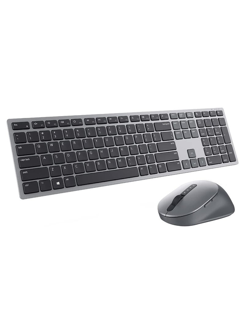 DELL Premier Multi-Device Wireless Keyboard and Mouse - KM7321W Titan Grey  - Image 1