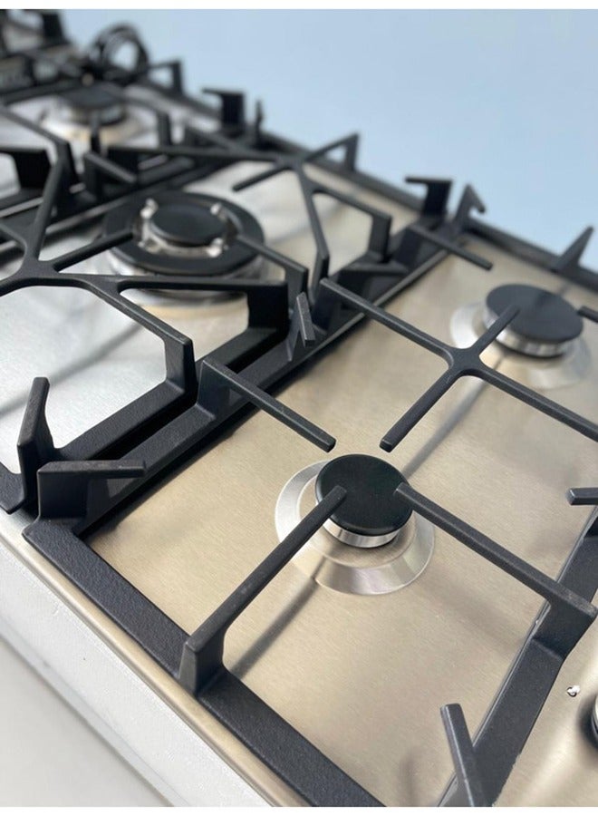 Super General 5 Burner Built-In 90x60 Cooktop Gas Hob With Full Safety And Auto Ignition, Matt Inox Color, Stainless Steel, KSGHB9050BGL, 2 Years Warranty. KSGHB9050BGL MATT INOX - Image 4