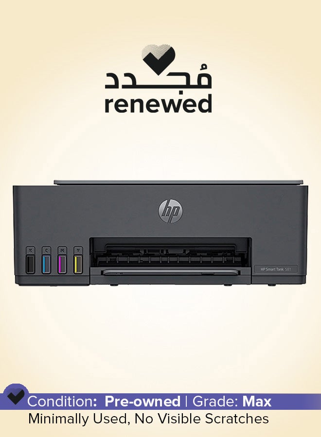 HP Renewed - Smart Tank 581 Wireless All In One Printer Grey/Black - Image 1