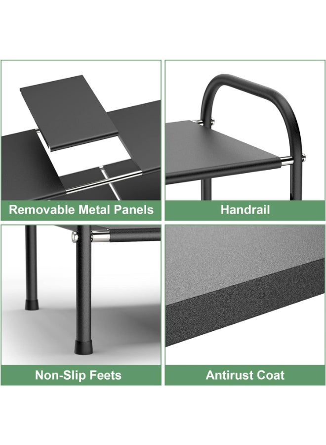 هوم كير رف مطبخ تحت الحوض رف خزانة قابل للتوسيع مع لوحات قابلة للإزالة لتخزين المطبخ والحمام - Image 5