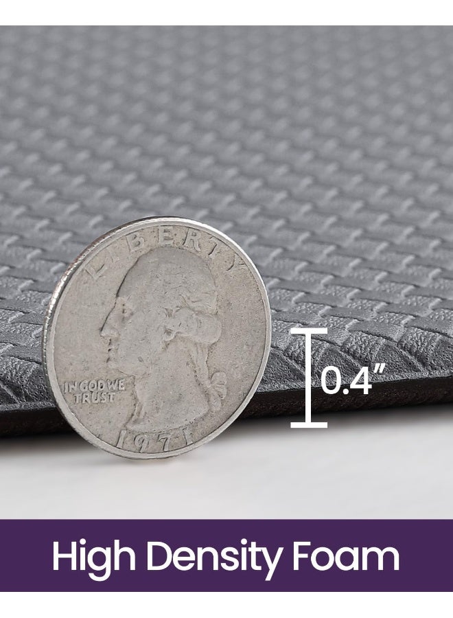 Home Care Kitchen Anti Fatigue Rugs and Floor Mats Cushioned Comfort Runner Standing, Set of 2,17"x29"+17"x59" Grey - Image 4