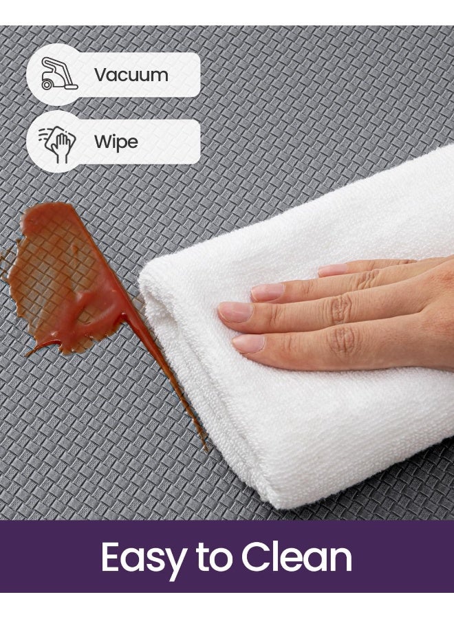 Home Care Kitchen Anti Fatigue Rugs and Floor Mats Cushioned Comfort Runner Standing, Set of 2,17"x29"+17"x59" Grey - Image 5