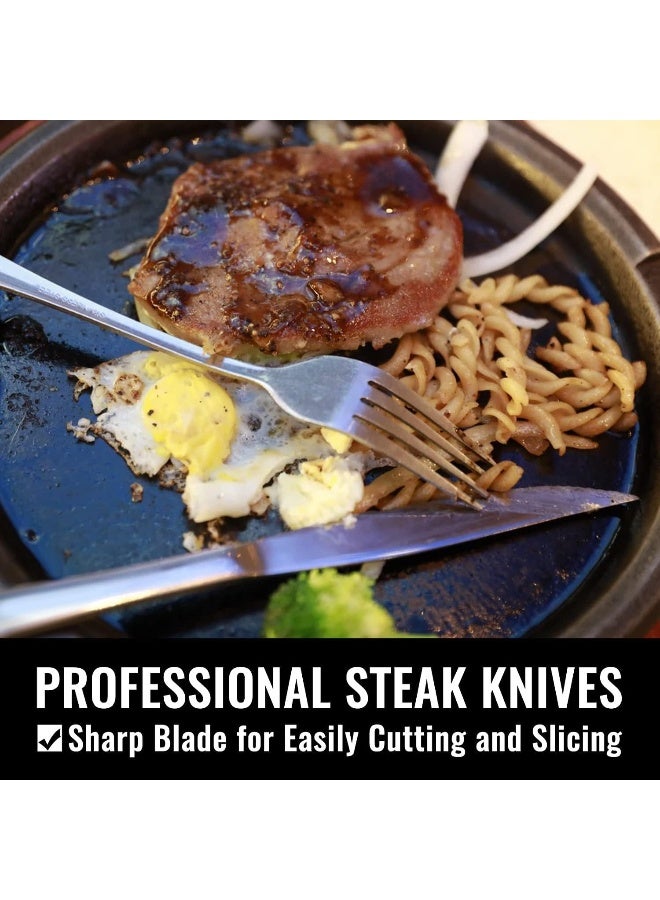 Home Care 24-Piece Silverware Set for 4, Stainless Steel Flatware Cutlery Set, Kitchen Utensils Set, Tableware Set For Home Kitchen Restaurant Hotel, Includes Knives Forks Spoons, Dishwasher Safe Silver - Image 5