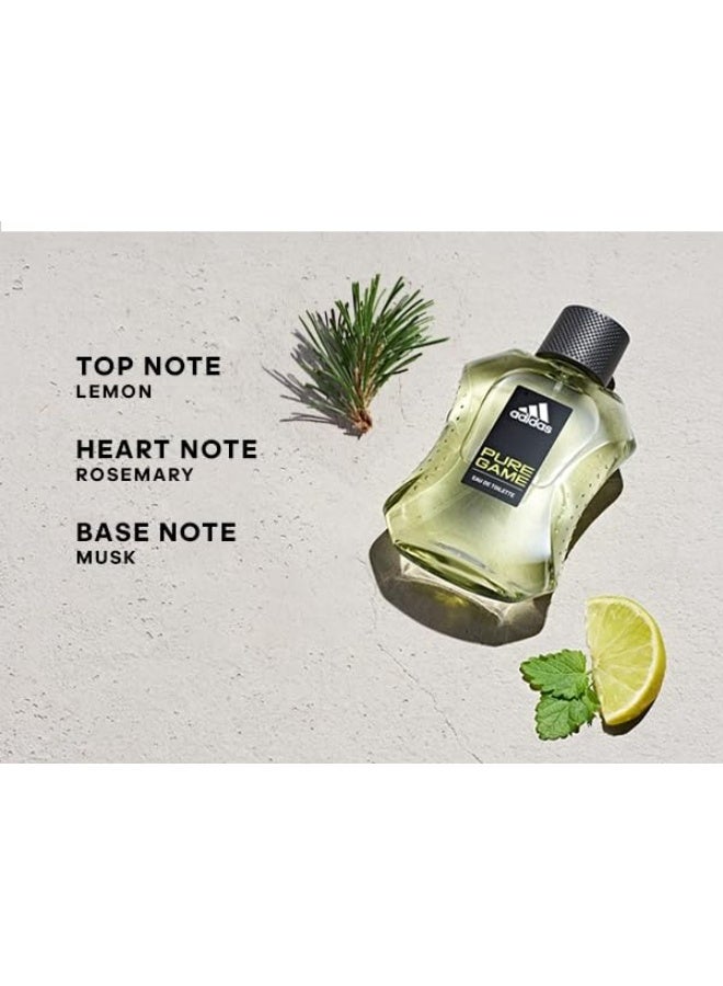 اديداس عطر بيوير جيم بعد الحلاقة برائحة الجريب فروت، اللافندر، وخشب الصندل، عطر للرجال، يدوم طويلاً، عطر رياضي، حجم سفر - Image 2