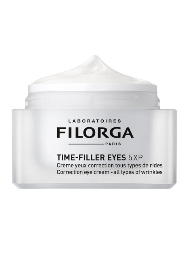 كريم العين المضاد للشيخوخة وتقليل التجاعيد "تايم فيلر آيز" اليومي مع حمض الهيالورونيك لتقليل التجاعيد والهالات السوداء، رفع الجفون، وتعزيز الرموش - Image 1