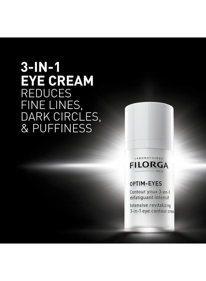 Filorga Optim-Eyes Eye Cream, Revitalizing 3-in-1 Skin Treatment for Rapid Reduction of Dark Circles, Wrinkles & Puffiness Around the Eyes 0.5 Fl OzFluid Ounce - Image 4