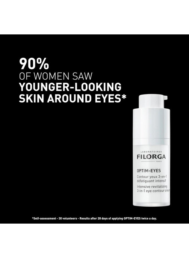 Filorga Optim-Eyes Eye Cream, Revitalizing 3-in-1 Skin Treatment for Rapid Reduction of Dark Circles, Wrinkles & Puffiness Around the Eyes 0.5 Fl OzFluid Ounce - Image 2