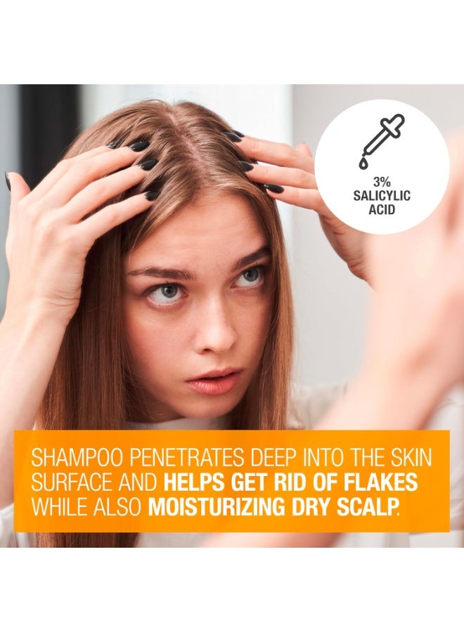 Neutrogena Scalp Therapy Anti-Dandruff Shampoo Extra Strength, with 3% salicylic acid, Fragrance Free, 12 fl oz - Image 3