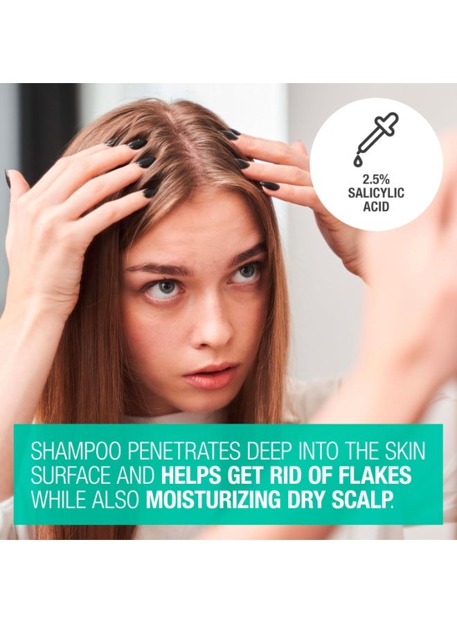 Neutrogena Scalp Therapy Anti-Dandruff Shampoo for Itchy Scalp, 2.5% salicylic acid with Peppermint Fragrance, 12 fl oz - Image 4