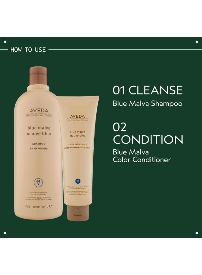 افيدا شامبو مالفا الأزرق | شامبو بنفسجي للشعر الرمادي والشعر الأشقر | يحيّد اللون النحاسي والنغمات الصفراء | حجم لتر | 33.8 أونصة سائلة - Image 4