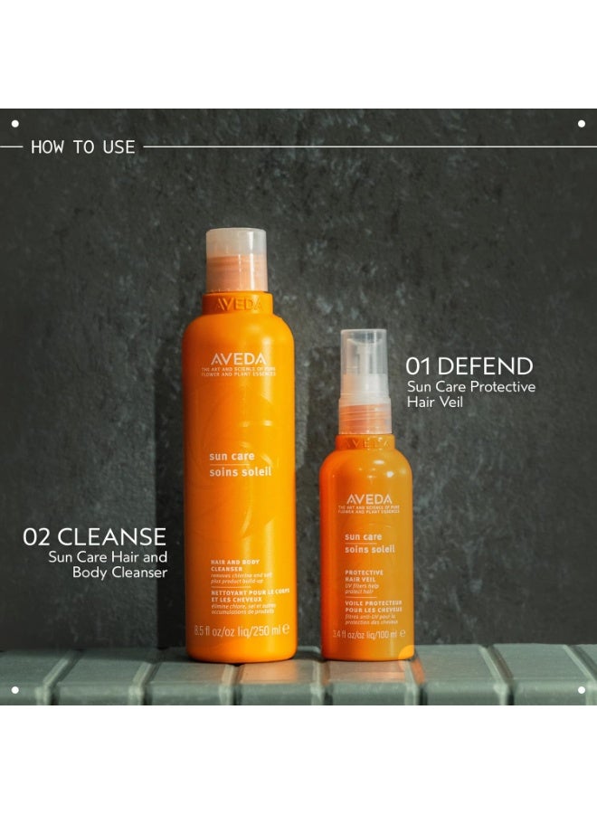 AVEDA Sun Care Hair & Body Cleanser | Removes Chlorine and Salt | with Coconut Oil | for All Hair Types, 8.5 Fl Oz - Image 4