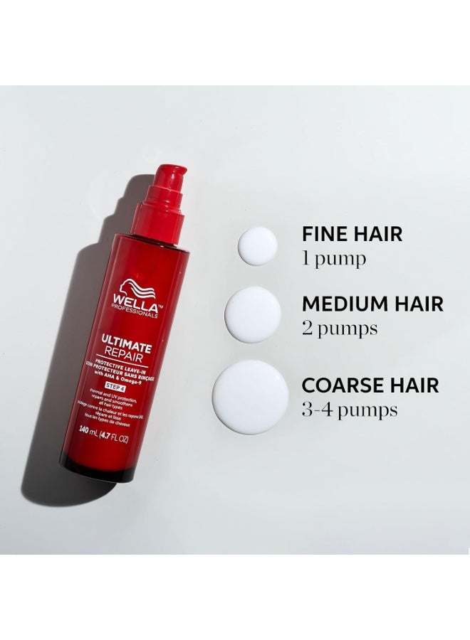 ويلا ULTIMATE REPAIR Protective Leave-In Treatment for Damaged Hair | Thermal, UV Protection | Repairs & Smoothens | For All Hair Types | 4.7 fl oz - Image 3