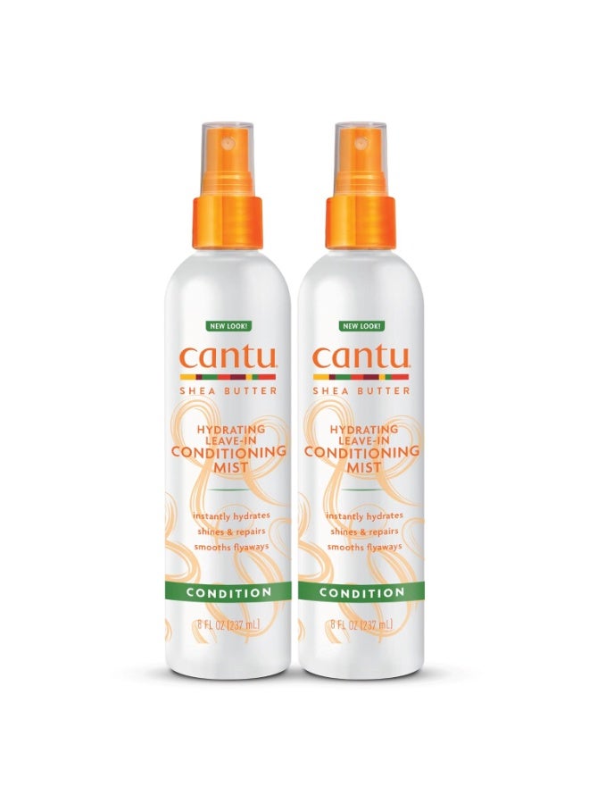 Cantu Leave-In Conditioning Mist with Pure Shea Butter, (Pack of 2) 16 fl oz  - Image 1