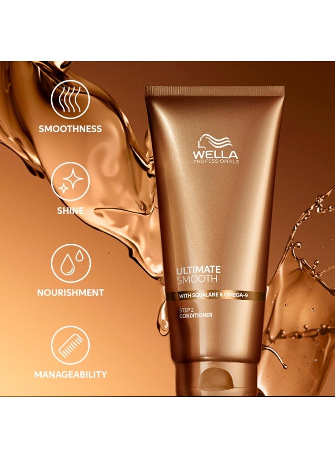 ويلا بلسم ألتيميت سموذ | علاج للشعر الجاف والمجعد | يغذي، ينعّم ويضيف لمعة حريرية | مع سكوالان وأوميغا 9 | آمن للألوان - Image 3