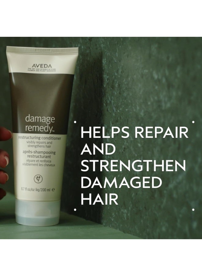 AVEDA Damage Remedy Restructuring Conditioner for Damaged Hair | Repairs and Strengthens Damaged Hair | Detangles | with Quinoa Protein 6.7 Fl Oz - Image 3