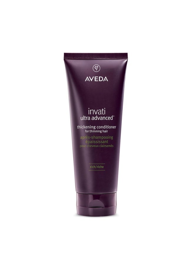AVEDA Invati Ultra Advanced Thickening Conditioner Rich | Step 2 of 4 | Reduces Hair Loss by 77% | for Medium to Thick Thinning Hair Types | Normal to Oily Scalp | 96% Naturally Derived* 7.87 oz - Image 1