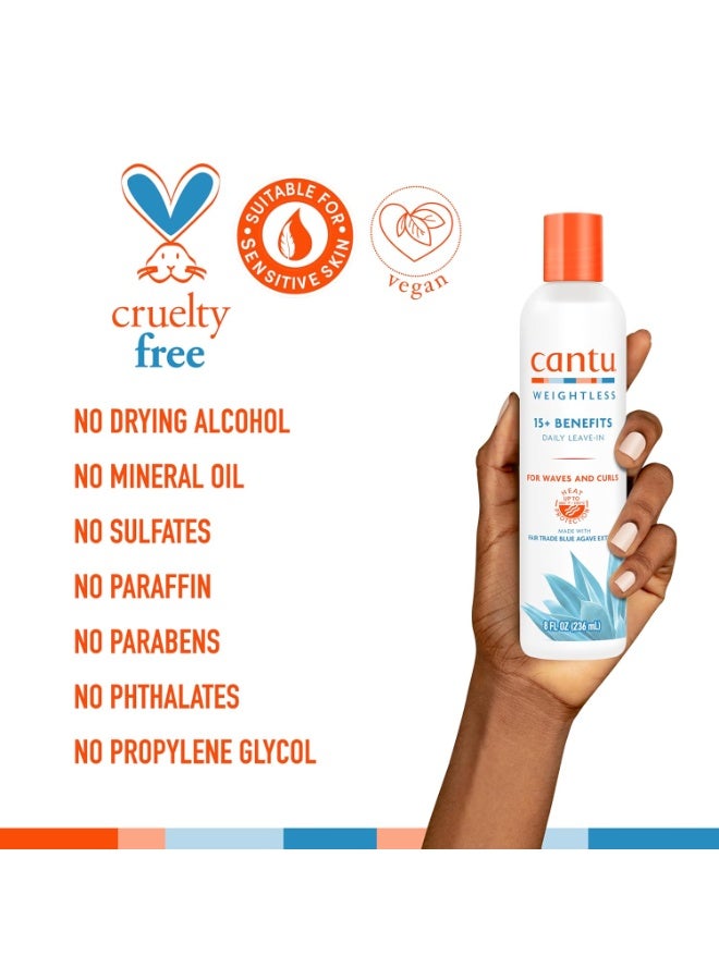 Cantu Weightless Daily Leave-In Cream, 8 fl oz  - Image 4