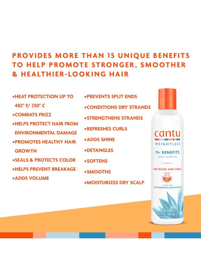 Cantu Weightless Daily Leave-In Cream, 8 fl oz  - Image 3