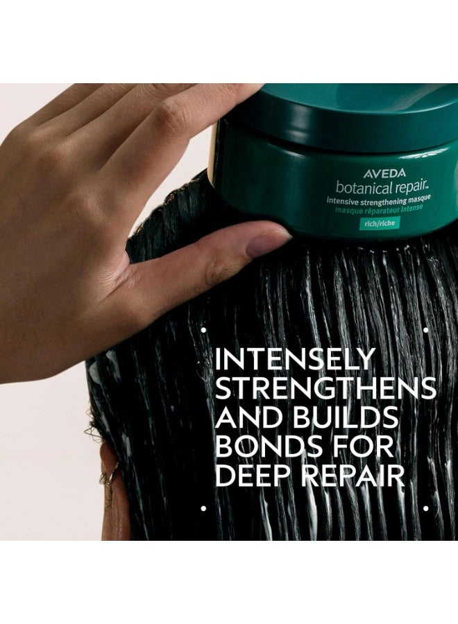 AVEDA Botanical Repair Intensive Strengthening Masque Rich | Bond-Building Mask for Stronger Hair | Deep Conditioner | Detangles, Softens Medium to Thick Hair | 94% Naturally Derived* - Image 4
