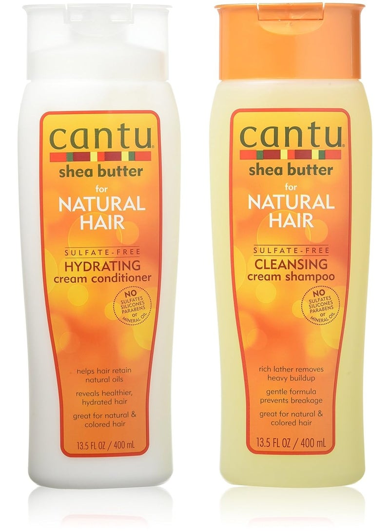 Cantu Shea Butter for Natural Hair Double Combo Shampoo and Conditioner  - Image 2